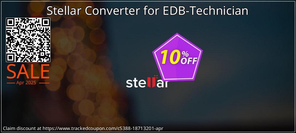 Stellar Converter for EDB-Technician coupon on World Whisky Day offering sales