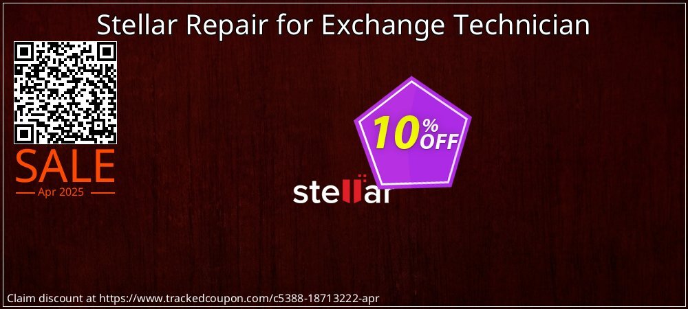 Stellar Repair for Exchange Technician coupon on National Memo Day promotions