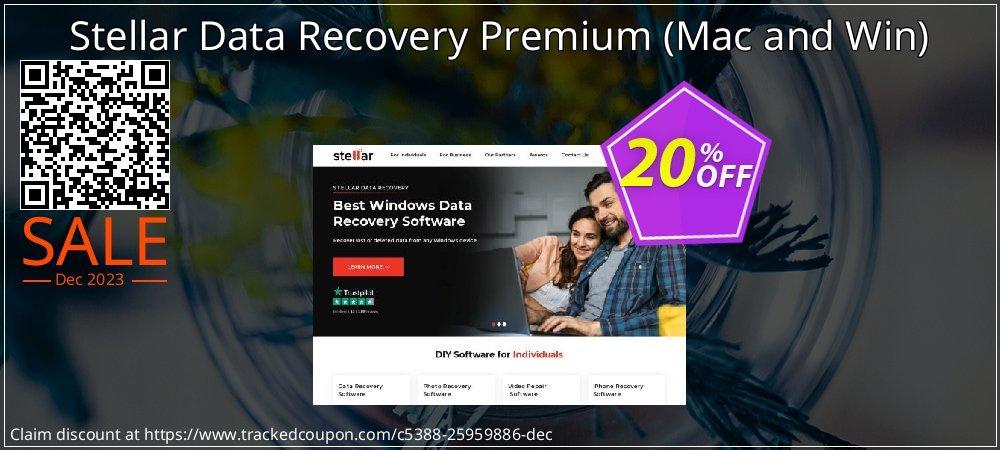 Stellar Data Recovery Premium - Mac and Win  coupon on World Party Day super sale