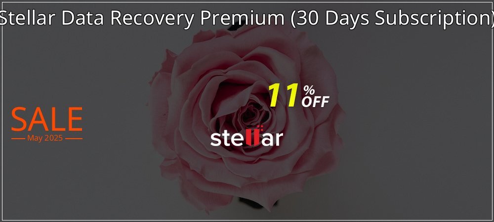 Stellar Data Recovery Premium - 30 Days Subscription  coupon on National Walking Day discount