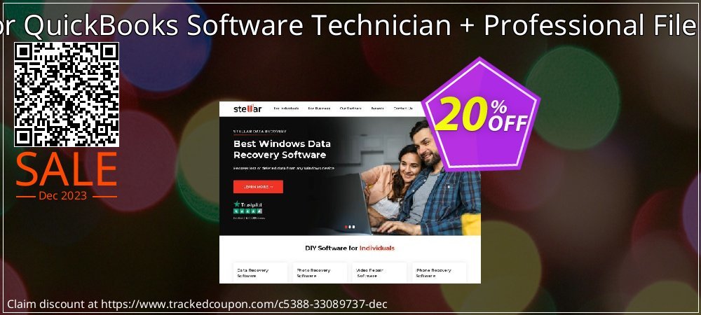 Stellar Repair for QuickBooks Software Technician + Professional File Repair Services coupon on National Memo Day offering discount