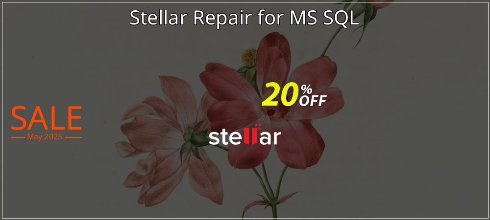 Stellar Repair for MS SQL coupon on Easter Day offering discount