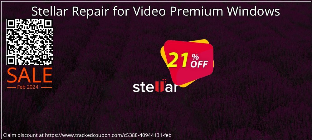 Stellar Repair for Video Premium coupon on World Party Day discounts