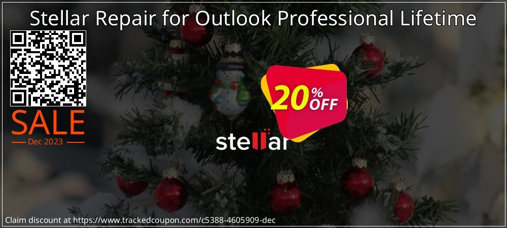 Stellar Repair for Outlook Professional Lifetime coupon on National Smile Day super sale