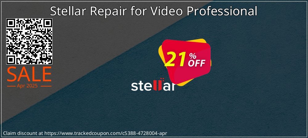 Stellar Repair for Video Professional coupon on National Smile Day discounts