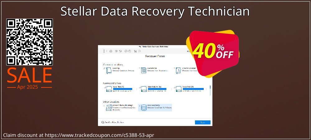 Stellar Data Recovery Technician coupon on Virtual Vacation Day super sale