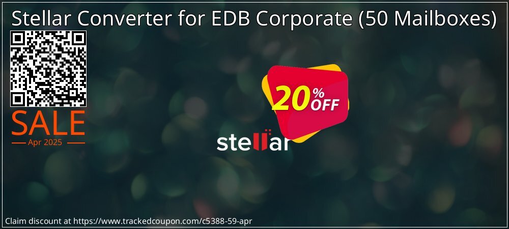 Stellar Converter for EDB Corporate - 50 Mailboxes  coupon on Tell a Lie Day offering discount