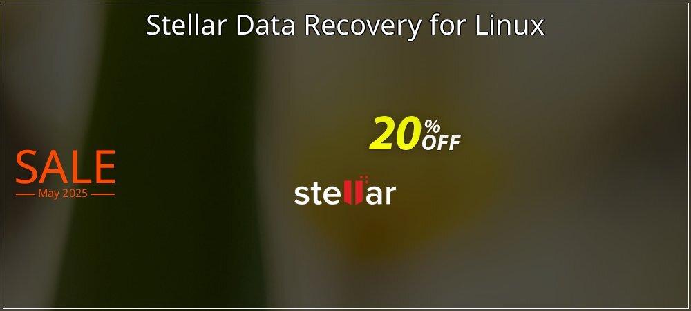 Stellar Data Recovery for Linux coupon on World Password Day sales