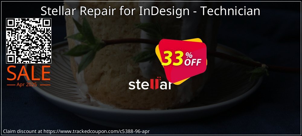 Stellar Repair for InDesign - Technician coupon on World Party Day offering sales