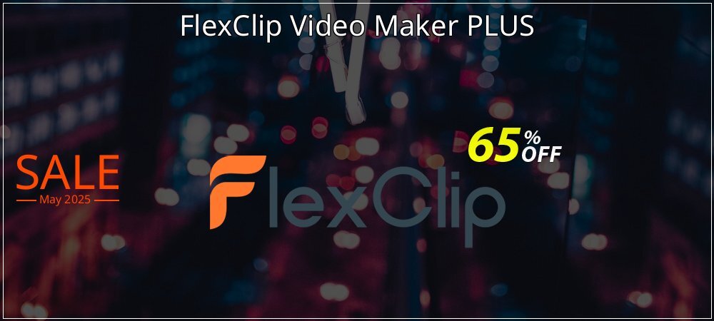 FlexClip Video Maker PLUS coupon on World Backup Day super sale