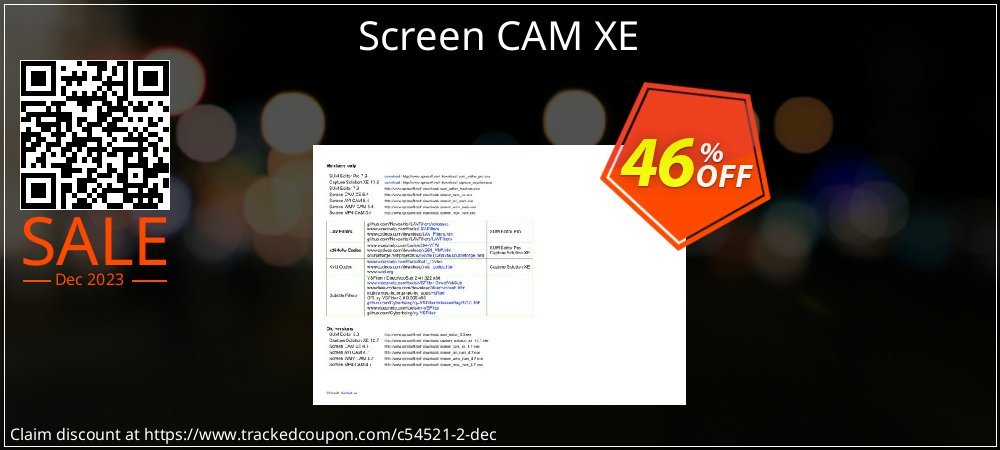 Screen CAM XE coupon on April Fools' Day discount