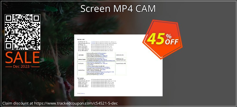 Screen MP4 CAM coupon on National Walking Day super sale