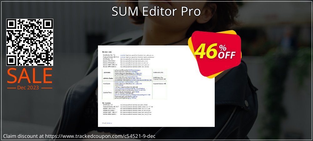 Get 45% OFF SUM Editor Pro offering sales