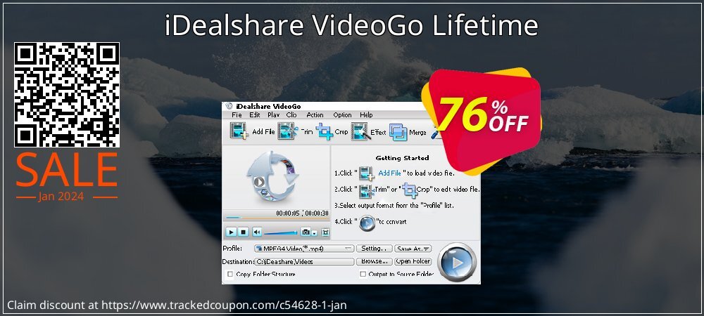Get 51% OFF iDealshare VideoGo Lifetime offering discount