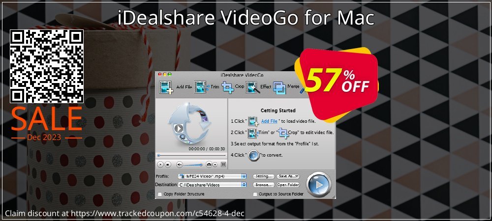 iDealshare VideoGo for Mac coupon on Tell a Lie Day offering discount