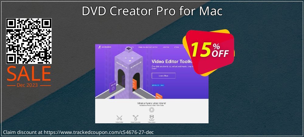 DVD Creator Pro for Mac coupon on Working Day offering discount