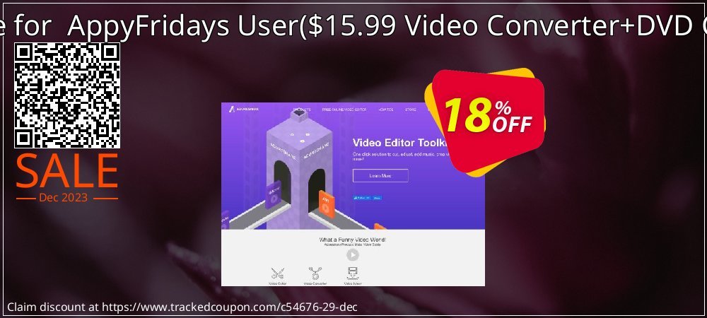 Discount Bundle for  AppyFridays User - $15.99 Video Converter+DVD Creator for Mac  coupon on World Password Day super sale