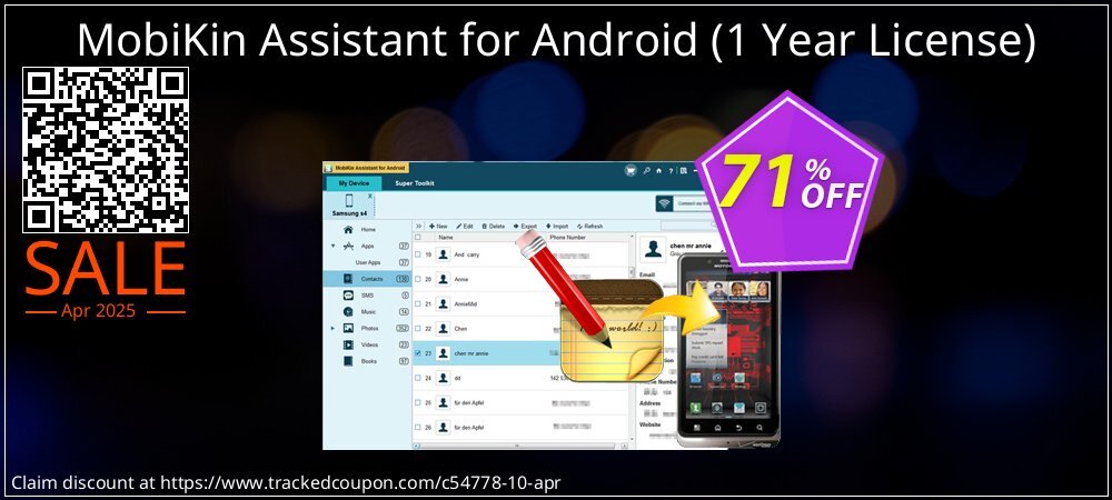 MobiKin Assistant for Android - 1 Year License  coupon on Mother Day promotions