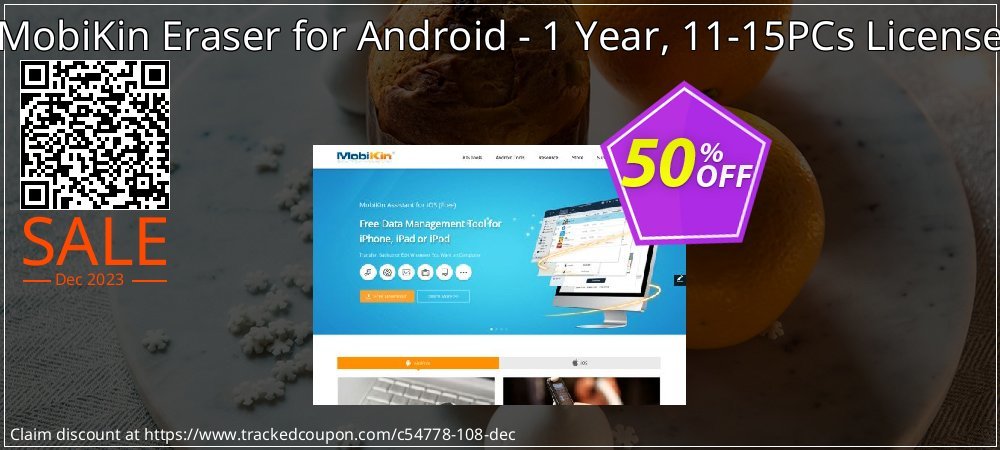 MobiKin Eraser for Android - 1 Year, 11-15PCs License coupon on Easter Day super sale