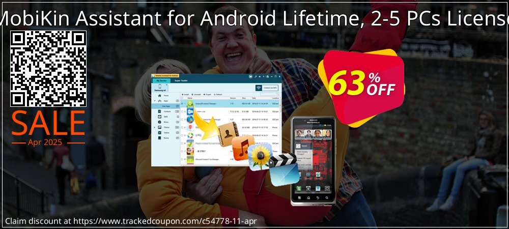 MobiKin Assistant for Android Lifetime, 2-5 PCs License coupon on World Party Day promotions