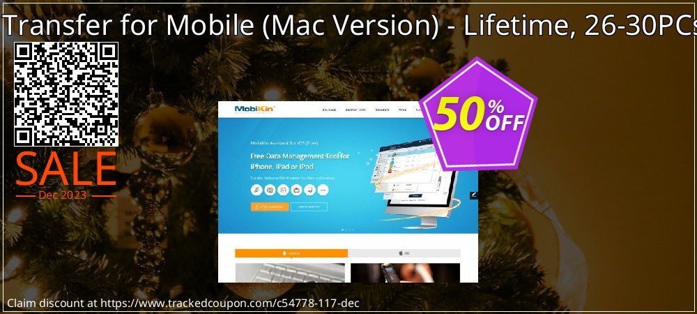 MobiKin Transfer for Mobile - Mac Version - Lifetime, 26-30PCs License coupon on Working Day discounts
