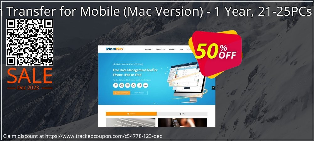 MobiKin Transfer for Mobile - Mac Version - 1 Year, 21-25PCs License coupon on Constitution Memorial Day offering discount