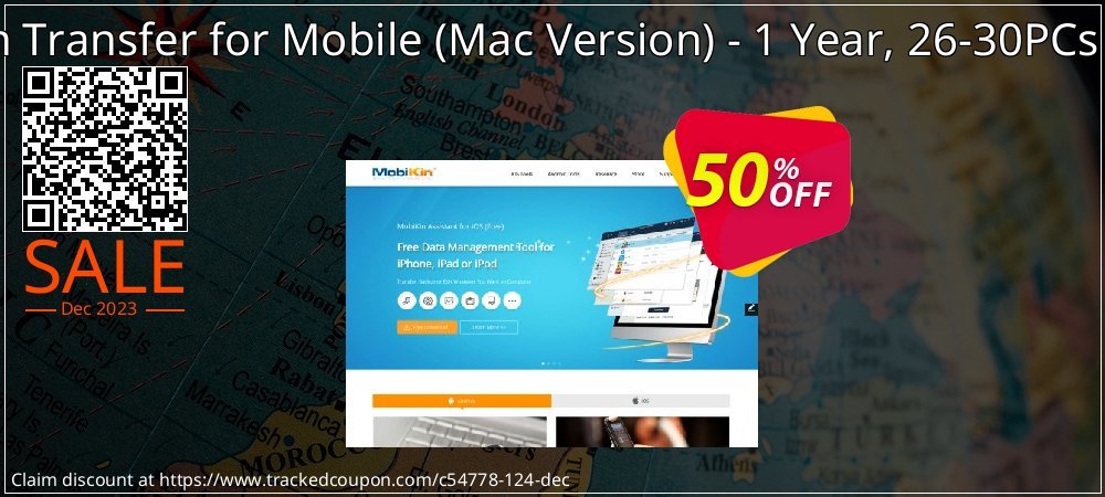MobiKin Transfer for Mobile - Mac Version - 1 Year, 26-30PCs License coupon on World Password Day offering sales