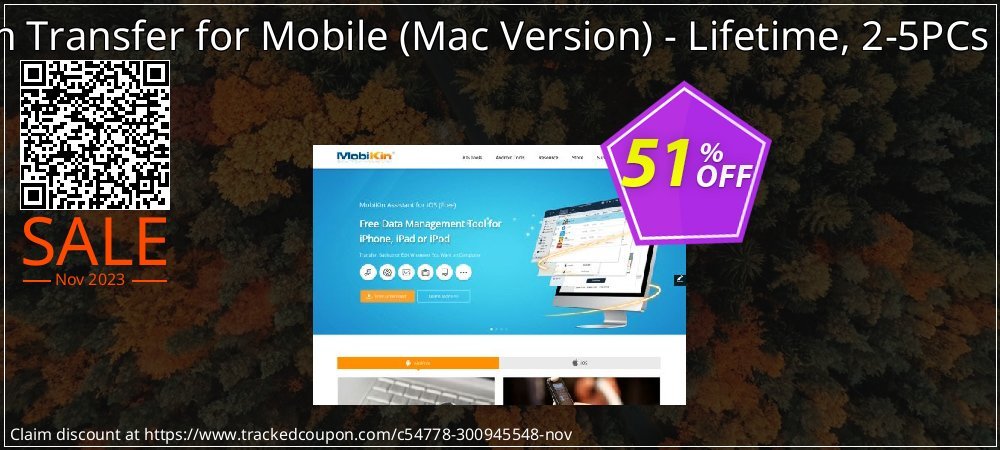 MobiKin Transfer for Mobile - Mac Version - Lifetime, 2-5PCs License coupon on Easter Day promotions