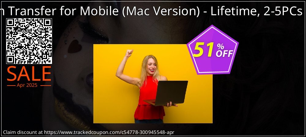 MobiKin Transfer for Mobile - Mac Version - Lifetime, 2-5PCs License coupon on Easter Day promotions