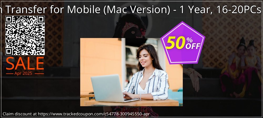 MobiKin Transfer for Mobile - Mac Version - 1 Year, 16-20PCs License coupon on National Walking Day deals