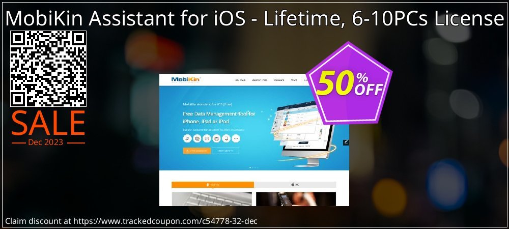 MobiKin Assistant for iOS - Lifetime, 6-10PCs License coupon on April Fools' Day offer