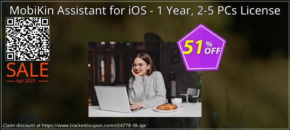 MobiKin Assistant for iOS - 1 Year, 2-5 PCs License coupon on Easter Day promotions