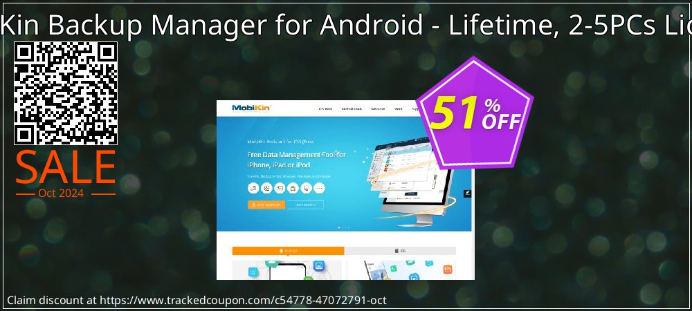 MobiKin Backup Manager for Android - Lifetime, 2-5PCs License coupon on National Loyalty Day promotions