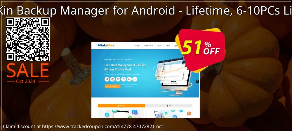 MobiKin Backup Manager for Android - Lifetime, 6-10PCs License coupon on National Loyalty Day offer