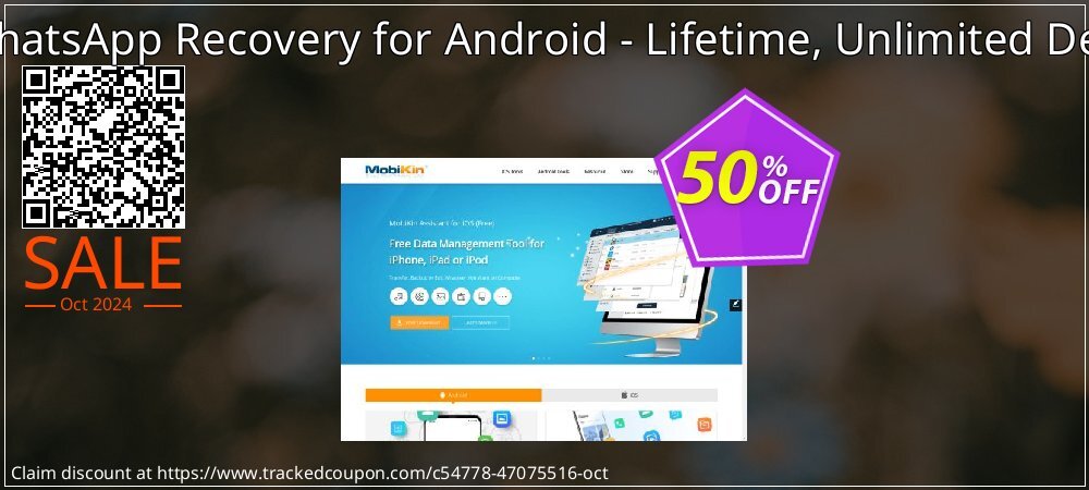 MobiKin WhatsApp Recovery for Android - Lifetime, Unlimited Devices, 1 PC coupon on National Loyalty Day super sale