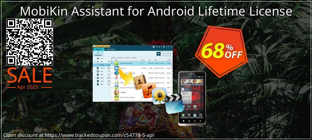 MobiKin Assistant for Android Lifetime License coupon on National Walking Day offer