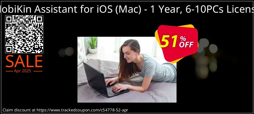 MobiKin Assistant for iOS - Mac - 1 Year, 6-10PCs License coupon on April Fools' Day offering discount