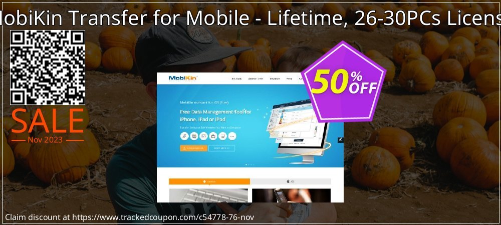 MobiKin Transfer for Mobile - Lifetime, 26-30PCs License coupon on World Party Day deals