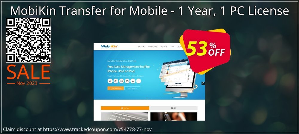 MobiKin Transfer for Mobile - 1 Year, 1 PC License coupon on April Fools' Day offer