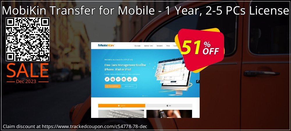 MobiKin Transfer for Mobile - 1 Year, 2-5 PCs License coupon on Easter Day discount