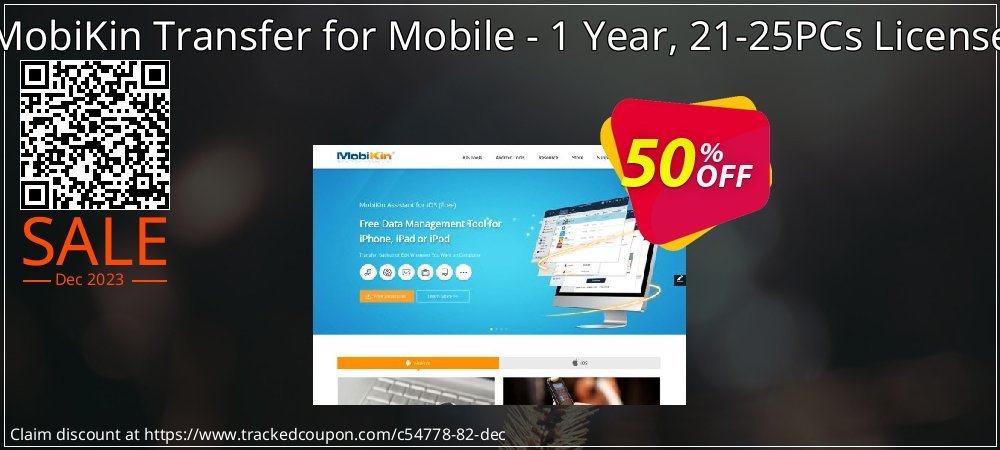 MobiKin Transfer for Mobile - 1 Year, 21-25PCs License coupon on April Fools Day super sale