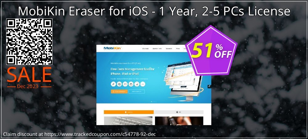 MobiKin Eraser for iOS - 1 Year, 2-5 PCs License coupon on April Fools' Day promotions