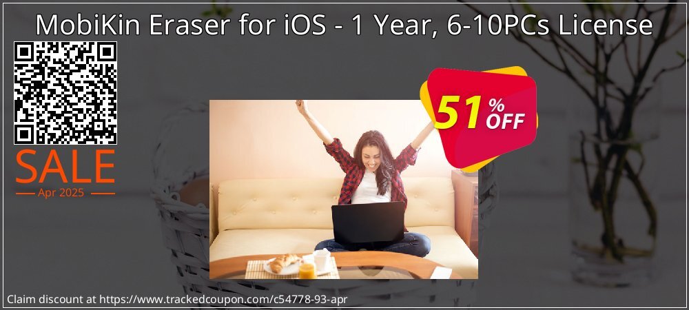 MobiKin Eraser for iOS - 1 Year, 6-10PCs License coupon on Easter Day sales