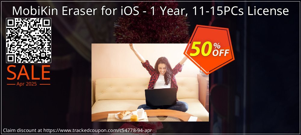 MobiKin Eraser for iOS - 1 Year, 11-15PCs License coupon on Hug Holiday discount