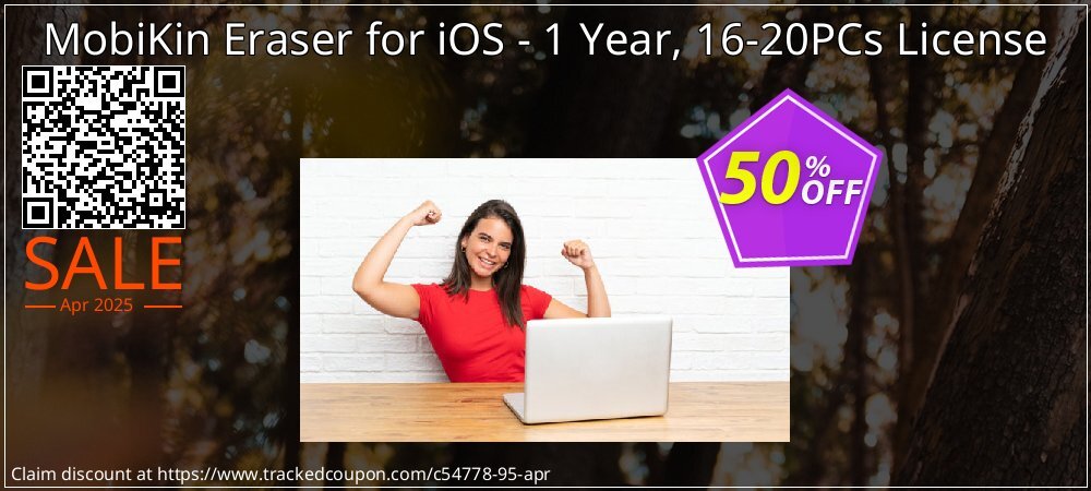 MobiKin Eraser for iOS - 1 Year, 16-20PCs License coupon on National Walking Day offer