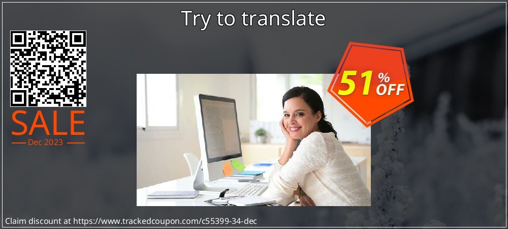 Try to translate coupon on April Fools' Day discount