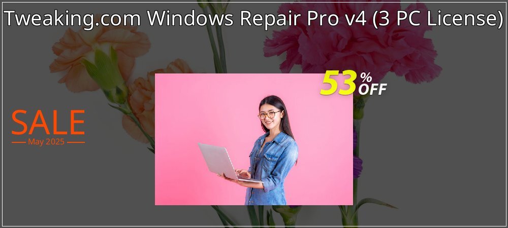 Tweaking.com Windows Repair Pro v4 - 3 PC License  coupon on April Fools' Day offering sales