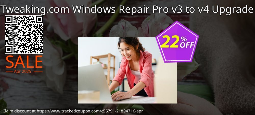 Tweaking.com Windows Repair Pro v3 to v4 Upgrade coupon on World Party Day offering discount