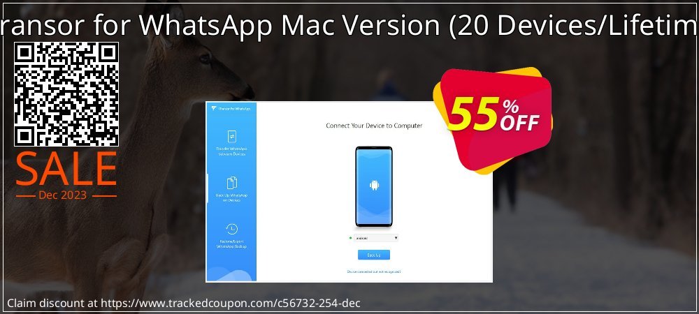 iTransor for WhatsApp Mac Version - 20 Devices/Lifetime  coupon on World Teachers' Day super sale