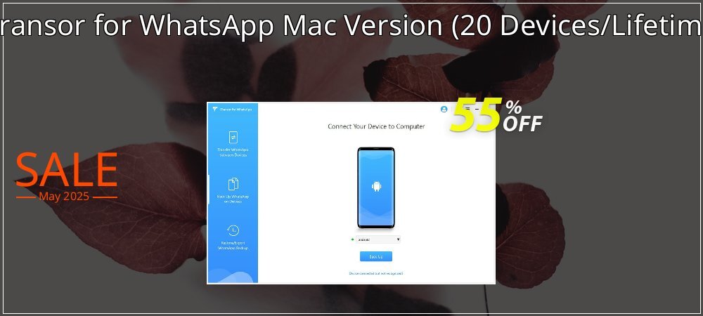 iTransor for WhatsApp Mac Version - 20 Devices/Lifetime  coupon on World Password Day deals